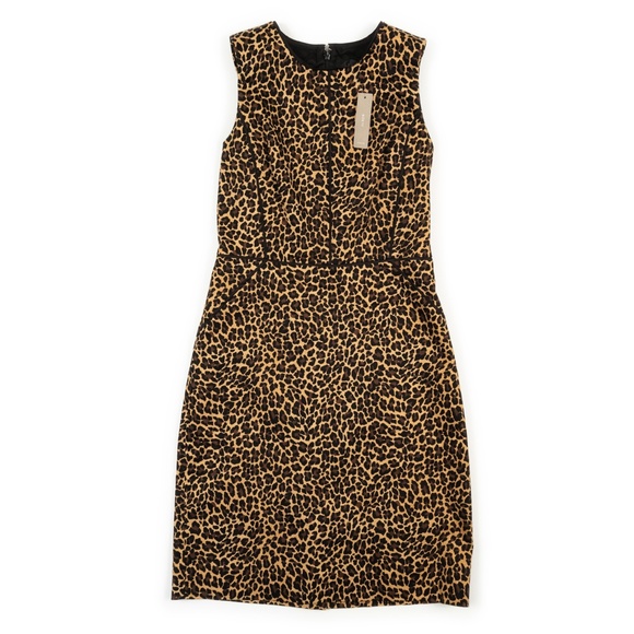 NEW J. Crew leopard print Sheath dress size 6 - Picture 6 of 9